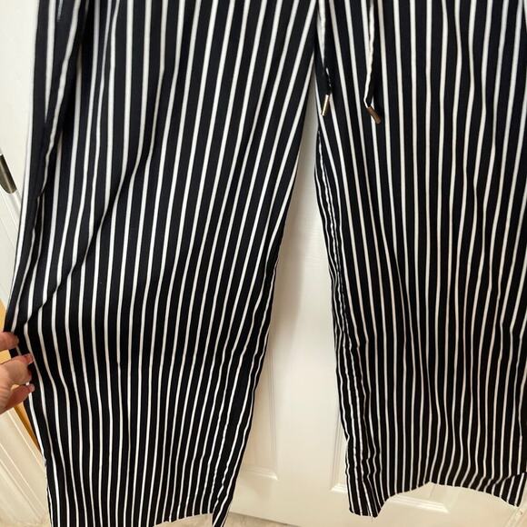 House of Harlow 1960 Black and White Striped Jumpsuit - Picture 9 of 16